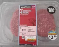 Mängden socker i Reduced fat burgers