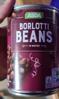 Mängden socker i Borlotti beans