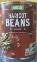 Mängden socker i Haricot beans in water