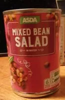 Mängden socker i Mixed bean salad