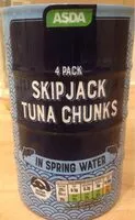 Mängden socker i Asda Skipjack Tuna Chunks