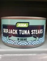 Mängden socker i Skipjack Tuna Steaks in brine