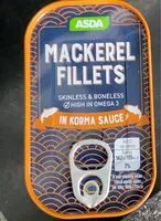 Mängden socker i Mackerel fillets