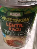 Mängden socker i Vegetarian Lentil Ragu