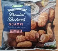 Mängden socker i Breaded Wholetail Scampi