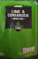 Mängden socker i Lime and coriandre asda rice