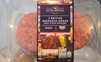 Mängden socker i 2 British Aberdeen Angus Beef Steak Burgers