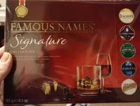 Mängden socker i famous names signature collection
