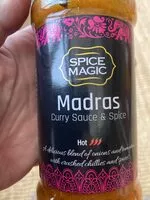 Mängden socker i Madras curry sauce and spice pot