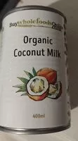Mängden socker i Organic coconut milk