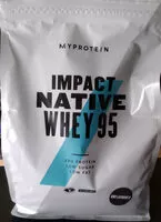 Mängden socker i Impact Native Whey