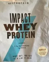 Mängden socker i Impact whey protein vanilla
