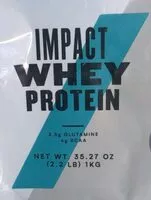 Mängden socker i Impact whey protein