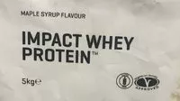 Mängden socker i Impact whey protein