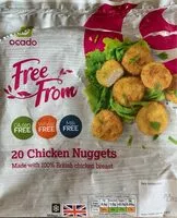Mängden socker i 20 chickens Nuggets