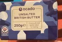 Mängden socker i Unsalted British Butter
