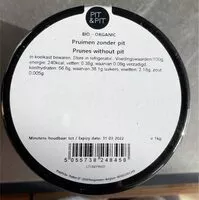 Mängden socker i Pruimen zonder pit