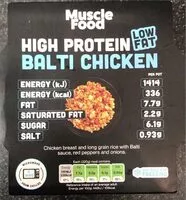 Mängden socker i High Protein Balti Chicken