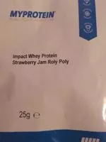 Mängden socker i Impact whey proteine strawberry jam