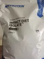 Mängden socker i Impact diet isolate