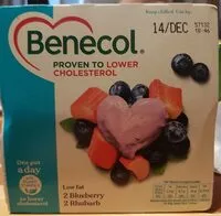 Mängden socker i Benecol yogurts Blueberry Rhubarb