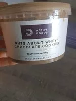 Mängden socker i Nuts about whey chocolate cookies