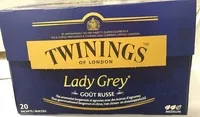 Mängden socker i Lady Grey goût russe