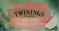 Mängden socker i Thé Vert Citron Touche de Miel