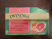 Mängden socker i Thé vert pamplemousse mandarine