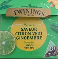 Mängden socker i Thé vert saveur citron vert gingembre