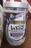 Mängden socker i Cold infuse Saveur myrtille, pomme, cassis