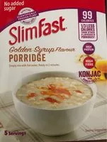 Mängden socker i Golden syrio flavour porridge