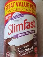 Mängden socker i Slimfast chunk chocolate
