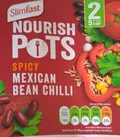 Mängden socker i Nourish pot spicy Mexican bean chilli