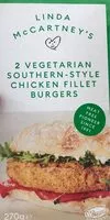 Mängden socker i 2 vegeterian southern style chicken fillet burgers