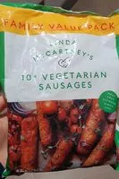 Mängden socker i Vegetarian sausages