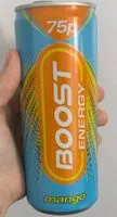 Mängden socker i Boost Energy mango