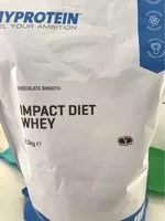 Mängden socker i Impact Diet Whey