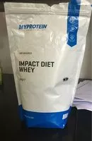 Mängden socker i Impact Diet Whey, unflavoured