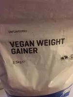 Mängden socker i Vegan weight gainer