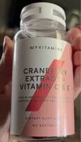 Mängden socker i Cranberry Extract + Vitamin C & E