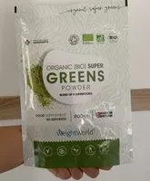 Mängden socker i Organic super greens powder