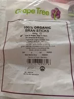 Mängden socker i 100% organic bran sticks