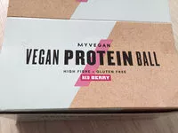 Mängden socker i Vegan protein ball red berry