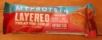 Mängden socker i Birthday Cake protein bar