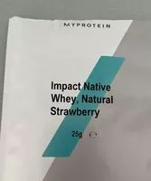 Mängden socker i IMPACT NATIVE WHEY FRAISE
