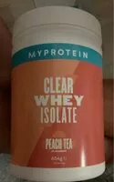 Mängden socker i Clear whey isolate