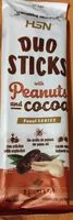 Mängden socker i Duo Sticks with Peanuts anda Cocoa