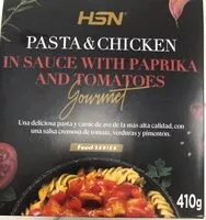 Mängden socker i Pasta&Chicken en salsa de tomates y pimientos