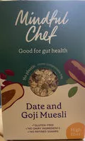 Mängden socker i Date and Goji Muesli